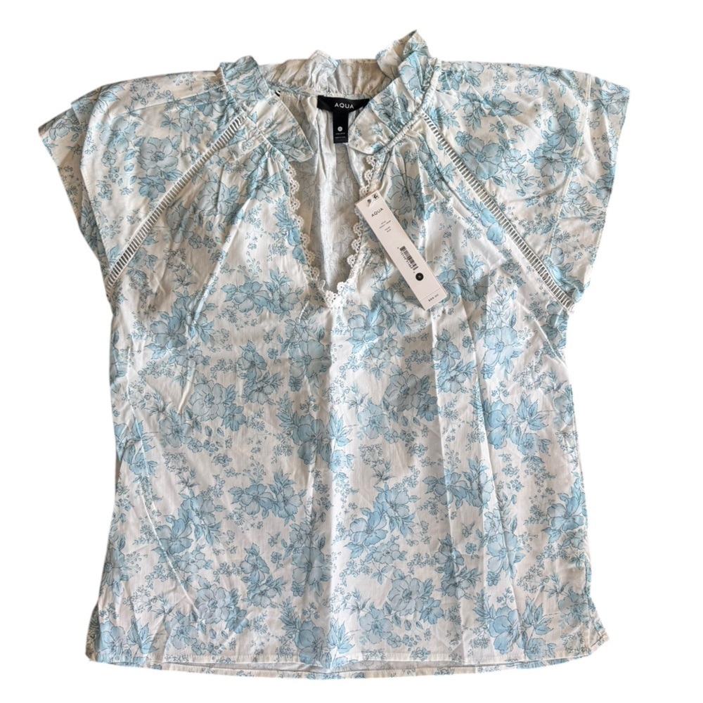 Aqua Women's Floral Top